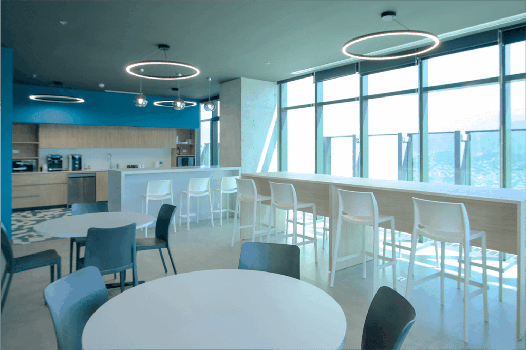 Commercial office furniture for break rooms and collaborative areas
